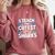 I Teach The Cutest Little Sharks Teacher School Comfort Colors Sweatshirt Crimson