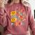 I Teach The Cutest Pumpkins Preschool Teacher Halloween Comfort Colors Sweatshirt Crimson