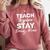 Teach Inspire Stay Drug-Free Red Ribbon Week Teacher Kids Comfort Colors Sweatshirt Crimson