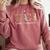 Teach Love Inspire Leopard Back To School Cute Teacher Men Women Girls Kids Comfort Colors Sweatshirt Crimson