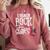 I Teach Rock Stars Music Teacher Guitar Player Comfort Colors Sweatshirt Crimson