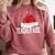 Teacher Aide Christmas Women Family Matching Group Xmas Comfort Colors Sweatshirt Crimson