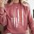 Teacher American Flag Teacher's Day Teaching Comfort Colors Sweatshirt Crimson
