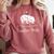 Teacher Bear For Educators Teacher Appreciation Comfort Colors Sweatshirt Crimson