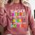Teacher Besties Because Going Crazy Alone Is Not Fun Comfort Colors Sweatshirt Crimson