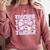 Teacher Bow Pencil Flowers Teacher Back To School Comfort Colors Sweatshirt Crimson Teacher Bow Pencil Flowers Teacher Back To School Comfort Colors Sweatshirt Crimson