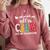 Teacher All Calm Said No Teacher Christmas Pencil Tree Comfort Colors Sweatshirt Crimson