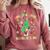 Teacher Christmas Shirts Pajama Matching Rockin' Around The Classroom -Adult Short Sleeve Small Modern Festive Christmas Teacher Xmas Vibes T-Shirt Comfort Colors Sweatshirt Crimson