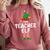 The Teacher Elf Matching Family Christmas Comfort Colors Sweatshirt Crimson The Teacher Elf Matching Family Christmas Comfort Colors Sweatshirt Crimson
