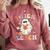 Teacher Halloween Trick Or Teach Floral Ghost Comfort Colors Sweatshirt Crimson