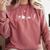 Teacher Heartbeat Red For Ed Men Women Comfort Colors Sweatshirt Crimson