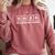 Teacher The Inspiration Element Periodic Table Word Science Comfort Colors Sweatshirt Crimson