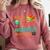 Teacher Not All Superheroes Wear Capes Teacher Squad Comfort Colors Sweatshirt Crimson