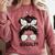 Teacher Para Life Tee Paraprofessional Cute Messy Bun Comfort Colors Sweatshirt Crimson Teacher Para Life Tee Paraprofessional Cute Messy Bun Comfort Colors Sweatshirt Crimson