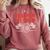 Teacher Pit Crew Race Car Driver Costume Men Women Kids Comfort Colors Sweatshirt Crimson