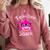 Teacher Shark Female Teacher Comfort Colors Sweatshirt Crimson