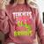 Teachers Love Brains Zombie Teacher Halloween Zombies Comfort Colors Sweatshirt Crimson