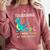 Teachersaurus Like A Normal Teacher But More Awesome Comfort Colors Sweatshirt Crimson