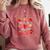 Teaching Is My Jam Strawberry Kinder Team Teacher Comfort Colors Sweatshirt Crimson