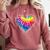 Teaching Is a Work Of Heart Tie Dye Hippie For Teacher For Men Women Girls Kids Comfort Colors Sweatshirt Crimson Teaching Is a Work Of Heart Tie Dye Hippie For Teacher For Men Women Girls Kids Comfort Colors Sweatshirt Crimson