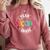 Team Second Grade Teacher Back To School 2nd Grade Squad Comfort Colors Sweatshirt Crimson