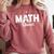 TeeArt Math Mathematics Queen Math Teacher Comfort Colors Sweatshirt Crimson TeeArt Math Mathematics Queen Math Teacher Comfort Colors Sweatshirt Crimson