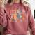 I Tell Young People About Dead People Groovy History Teacher Comfort Colors Sweatshirt Crimson