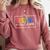 Testing Mode On Testing Day Motivational Teacher Kids Comfort Colors Sweatshirt Crimson