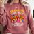 Thankful For My 1st Grade Turkeys Thanksgiving Teacher Fall Comfort Colors Sweatshirt Crimson