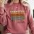 Thankful Teacher Thanksgiving Fall Pumpkin Turkey Comfort Colors Sweatshirt Crimson