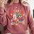 Thanksgiving Teacher Books Turkey Reading Book Comfort Colors Sweatshirt Crimson