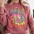 Tie Dye Teaching Social Studies Is My Jam Sunglasses Teacher Comfort Colors Sweatshirt Crimson