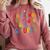 Tiny Human Security Preschool Childcare Teacher Babysitters Comfort Colors Sweatshirt Crimson