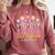 Tiny People Help Do Big Things Nursery Teacher Comfort Colors Sweatshirt Crimson