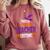 Tired Teacher Costume For Halloween Teachers Comfort Colors Sweatshirt Crimson