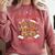 Tis The Season Reading Christmas Shirt Book Lovers Teacher Comfort Colors Sweatshirt Crimson