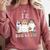 TK Boo Crew Retro Groovy Halloween Floral Ghost TK Teacher Comfort Colors Sweatshirt Crimson TK Boo Crew Retro Groovy Halloween Floral Ghost TK Teacher Comfort Colors Sweatshirt Crimson