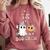 TK Boo Crew Retro Groovy Halloween Floral Ghost TK Teacher Men Women Kids Comfort Colors Sweatshirt Crimson TK Boo Crew Retro Groovy Halloween Floral Ghost TK Teacher Men Women Kids Comfort Colors Sweatshirt Crimson
