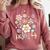 TK Vibes Back To School TK Girl Kid TK Team TK Teacher Women Comfort Colors Sweatshirt Crimson