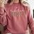 Toddler Teacher Leopard Appreciation For Women For Work Comfort Colors Sweatshirt Crimson