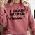 I Train Superheroes For Teacher Coach Men Women Comfort Colors Sweatshirt Crimson I Train Superheroes For Teacher Coach Men Women Comfort Colors Sweatshirt Crimson