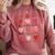 Transitional Kindergarten Is My Jam Strawberry TK Teacher Comfort Colors Sweatshirt Crimson