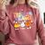 Trick Or Teach Cute Halloween Teacher Comfort Colors Sweatshirt Crimson