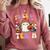 Trick Or Teach Ghost Teacher School Halloween Men Women Comfort Colors Sweatshirt Crimson