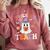 Trick Or Teach Teacher Groovy Ghost Halloween Teacher Comfort Colors Sweatshirt Crimson Trick Or Teach Teacher Groovy Ghost Halloween Teacher Comfort Colors Sweatshirt Crimson