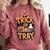 Trick Or Tray Halloween Cafeteria Teacher School Comfort Colors Sweatshirt Crimson Trick Or Tray Halloween Cafeteria Teacher School Comfort Colors Sweatshirt Crimson