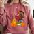 Turkey Reading Books Fall Thanksgiving Teacher Book Comfort Colors Sweatshirt Crimson