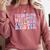 Twinning With My Teacher Bestie Teaching Partner Comfort Colors Sweatshirt Crimson