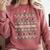 Ugly Sweater Boston Terrier Dog Christmas Dog Lover Xmas Men Women Kids Comfort Colors Sweatshirt Crimson