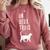 Un Deux Trois Cat Shirt French Teacher Comfort Colors Sweatshirt Crimson